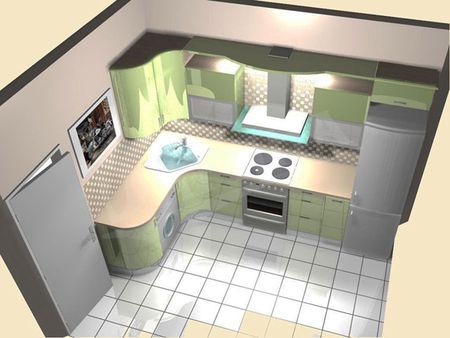 110 идей дизайна кухни 7 кв.м в реальных фото