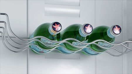 Металлическая полка для бутылок в холодильнике Siemens KG 39 VXL 20 R