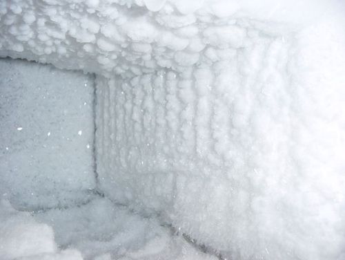 Намерзание снега в холодильнике